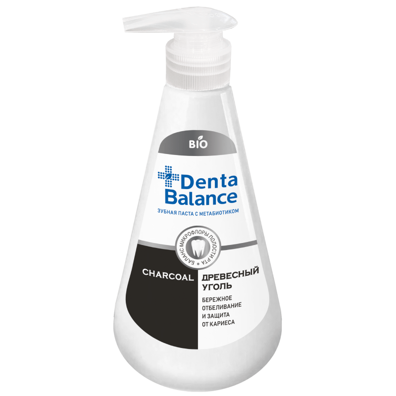 Denta Balance Древесный уголь гелевая зубная паста с метабиотиком